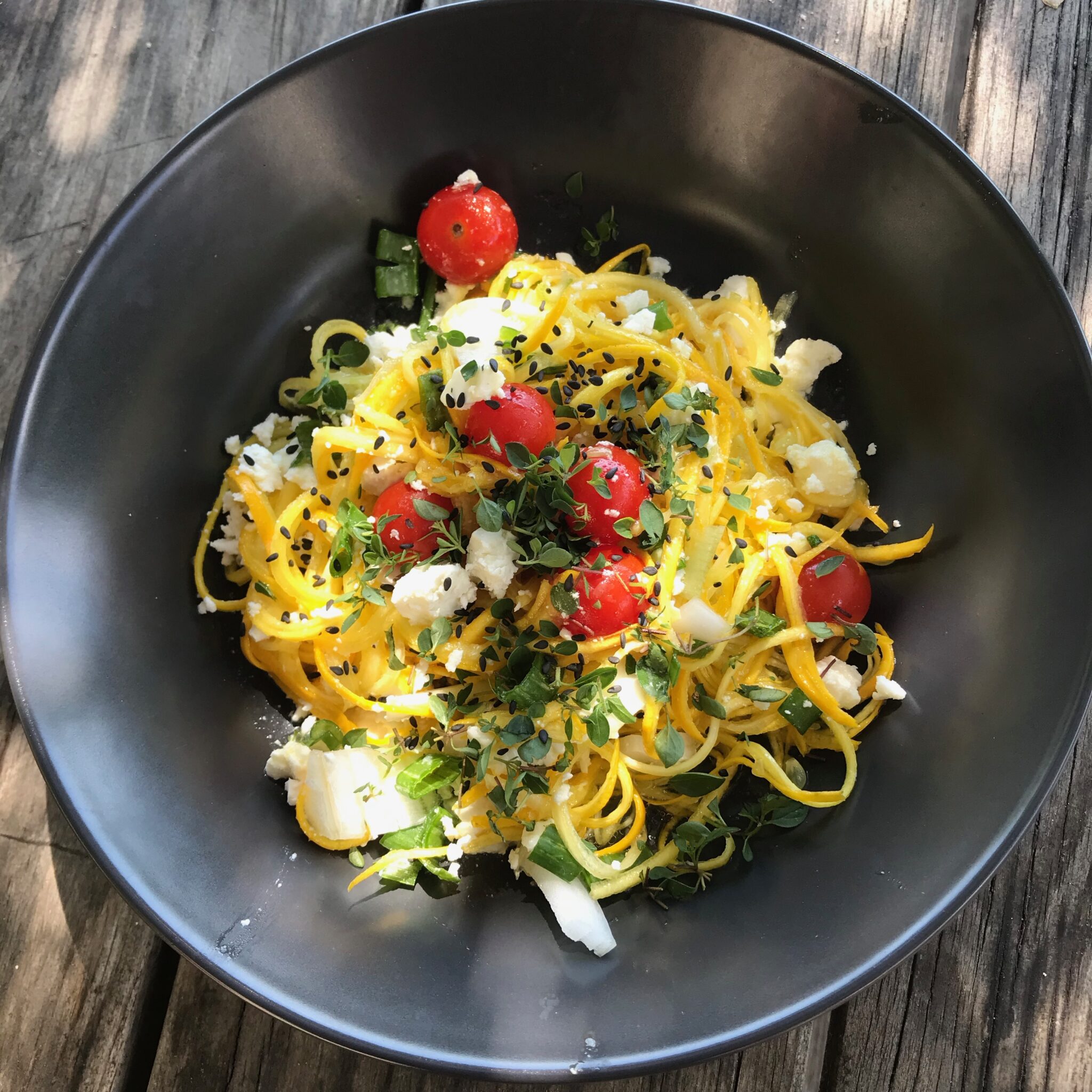 Salade De Courgettes En Spaghettis La Cuisine De Mapi