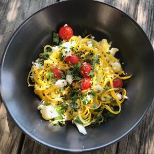 Salade de courgettes en spaghettis
