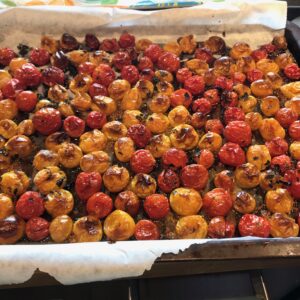 tomates cerises confites